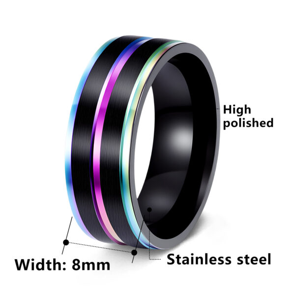 O1CN01QWAAhk25XXqgAZBmz_2525097536-0-cib Wholesale Stainless Steel Iridescent Men's Rings