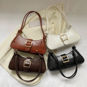 Wholesale Solid Color Armpit Bag Hand Baguette Bag