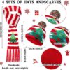 Wholesale Acrylic LED Illuminated Christmas Hat Scarf Set