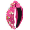 Wholesale Easter Hand-sewn Alloy Dripping Oil Colored Egg Inlaid Diamond Headband