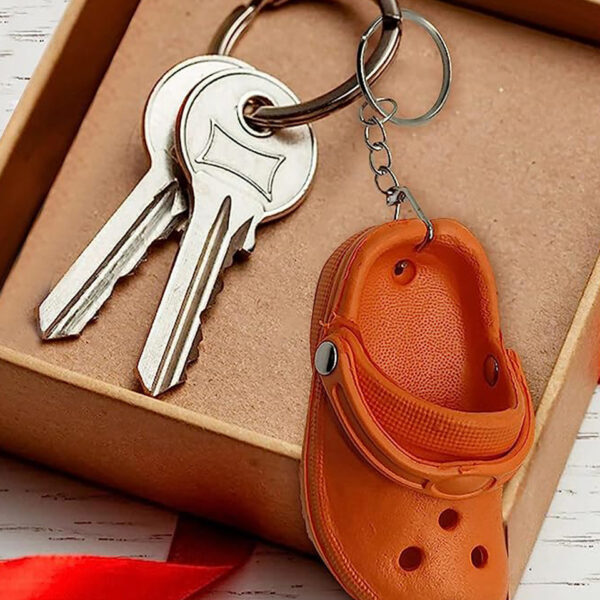 O1CN01QZGW4V1dU3JrDSa8E_2215578823738-0-cib Wholesale EVA Cute Mini Hole Shoes Keychain
