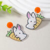 Wholesale Easter Cartoon Bunny Carrot Acrylic Earrings