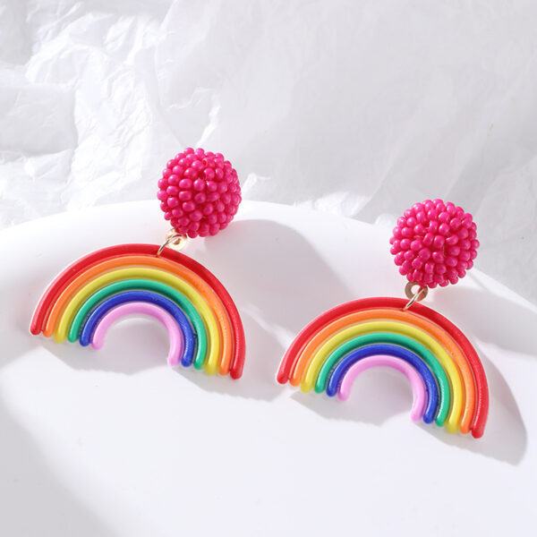 O1CN01QZlTox24GlQlHgGuq_3880997364-0-cib Wholesale Rainbow Rice Beads Earrings
