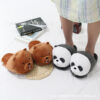 Wholesale Cartoon Animal Plush Cotton Slippers