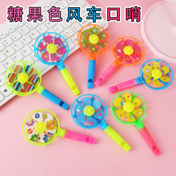 Wholesale children's toys Color windmill whistle  OLY-TOY-QM003