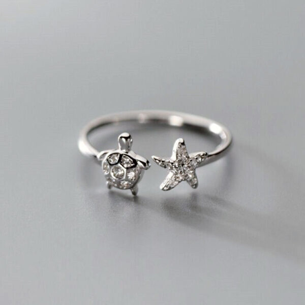 Wholesale Copper Turtle Starfish Ring