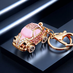 Cute Q version car Pink / Single OPP bag packaging