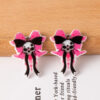 O1CN01QdRoJt2FMgTbnWrJX_2209539088866-0-cib Wholesale Halloween Skull Charm Bow Tie Ribbon Accessories FlatBack