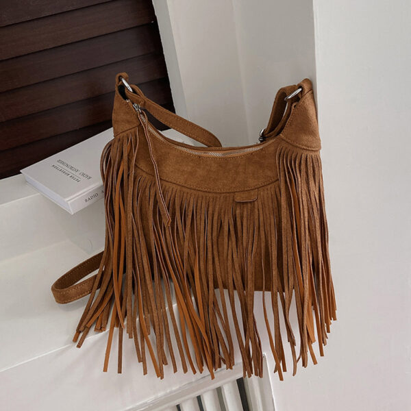 Wholesale Tassel Large Capacity PU Shoulder Bag