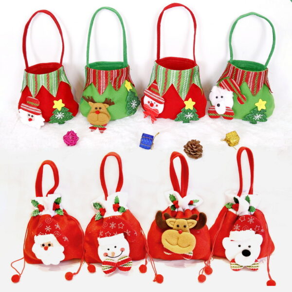 Wholesale Christmas Brushed Apple Bag Guest Gift Candy Packaging Bag