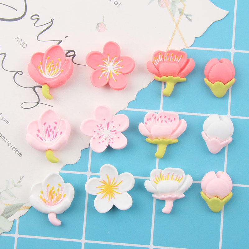 Wholesale Flower Stamens Resin Cream Glue Phone Case
