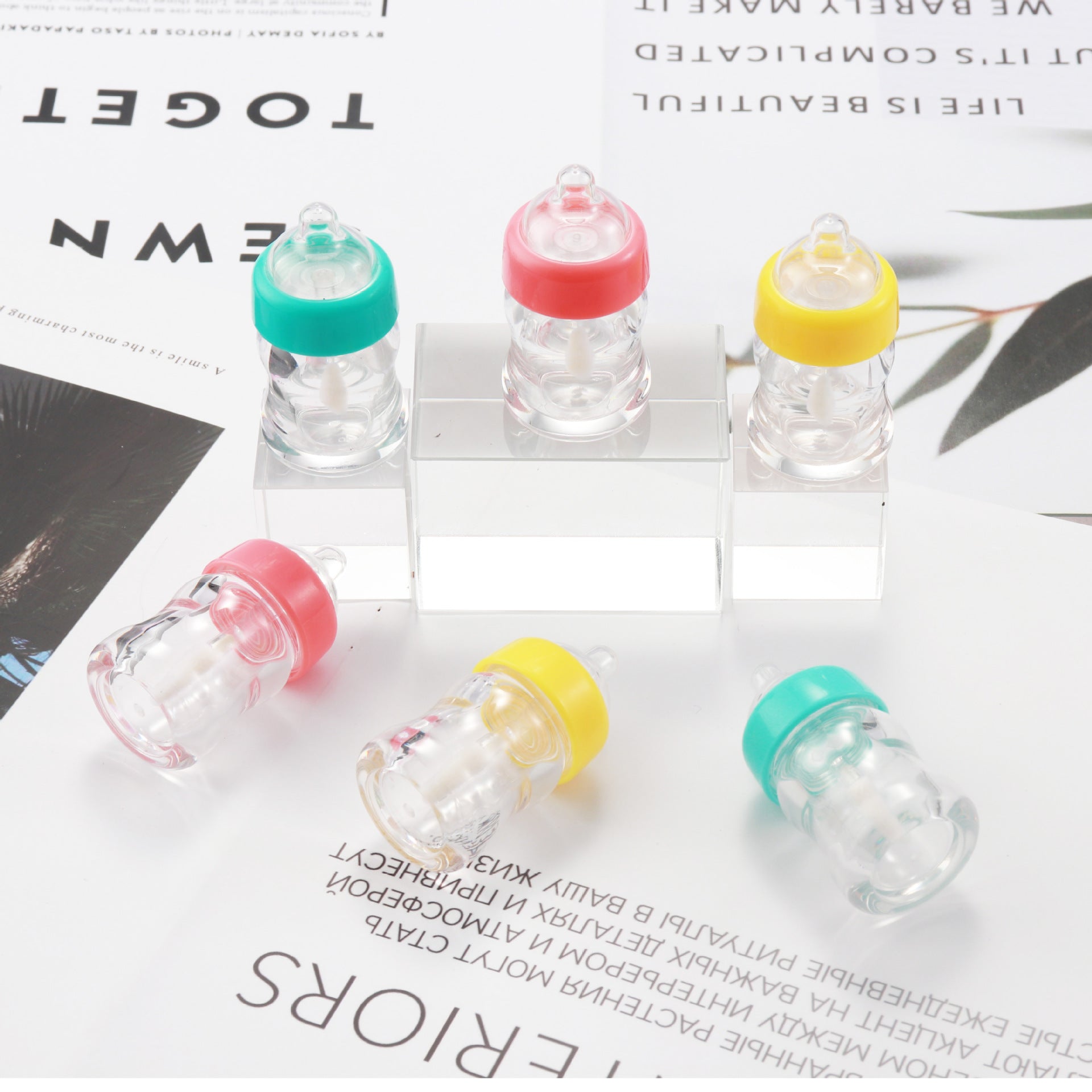 Wholesale Plastic DIY Baby Bottle Lip Gloss Tube