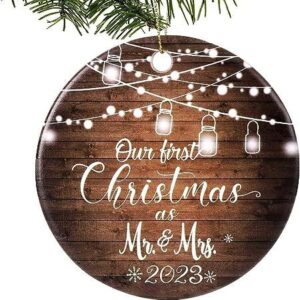 1-christmas Ornaments Mr Mrs