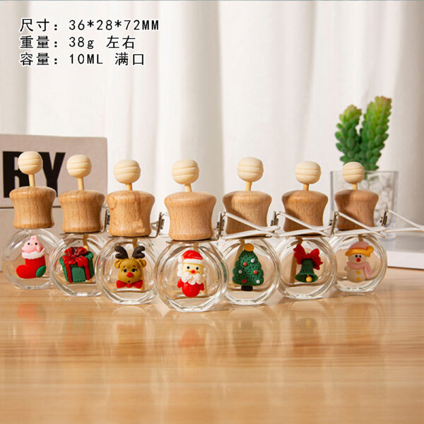 Wholesale Christmas Air Vent Perfume Bottle Car Pendant