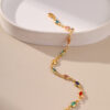 Wholesale Exotic Colorful Acrylic Gold Plated Bracelets