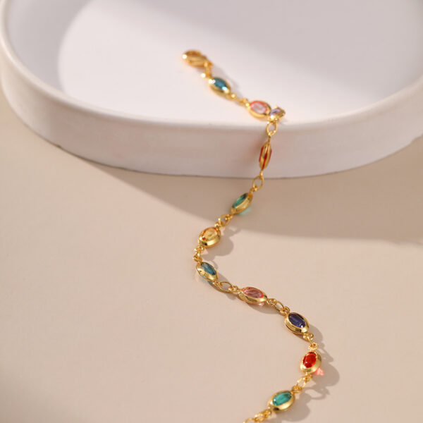 Wholesale Exotic Colorful Acrylic Gold Plated Bracelets