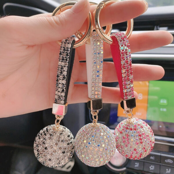 Wholesale Acrylic Diamond Crystal Ball Creative Keychain
