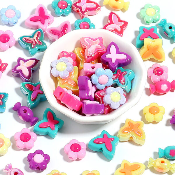 O1CN01QkOjBV1uPn5dLFHhA_3712796030-0-cib Wholesale 10PCS/Pack Color Plated Butterfly Acrylic Beads