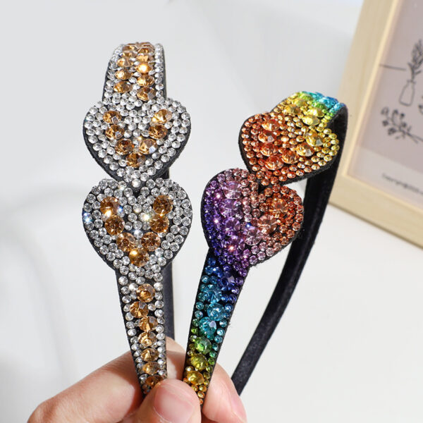 Wholesale Rhinestone Heart Headband Rhinestone