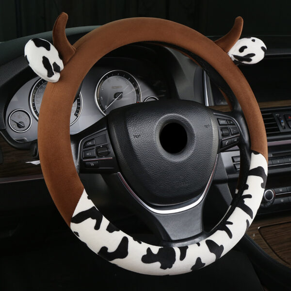 O1CN01QmzueZ1lBHsK3rSji_2211331354780-0-cib Wholesale Steering Wheel Cover with Plush Cow Shape