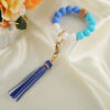 Wholesale Silicone Beaded Wrist Keychain