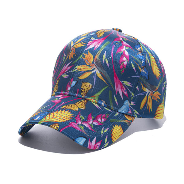 Wholesale Polyester Flower Print Baseball Cap