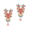 Wholesale Colored Gemstone Elk Zinc Alloy Earrings
