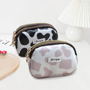 O1CN01QrwhFb2DrFZQSEetK__2215699448662-0-cib Wholesale Cute Cow Mini PVC Double Zipper Zero Wallet