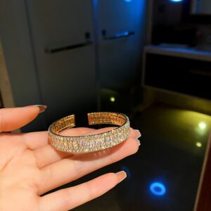 7. Gold zircon bracelet