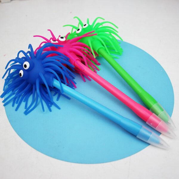 Wholesale Fuzzy Emoji Plastic Ballpoint Pen