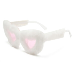 Flashing white frame with white velvet