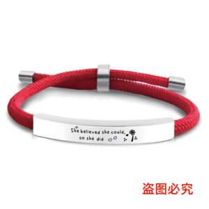 SLX035 red rope bracelet