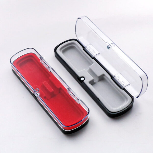 Wholesale Hair Flip Top Magnet Box Plastic Transparent Pen Case