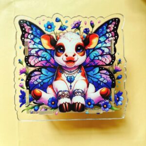 B203-butterfly cow pen holder