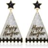 O1CN01QyedQW1YkvtB85zaT_2216150023098-0-cib Wholesale Creative Triangle Alloy Happy New Year Christmas Eve Party Earrings
