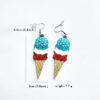 Wholesale Printed Ice Cream Acrylic Earrings
