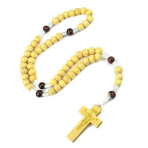 Beige with coffee color / 7*8mm