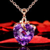 Wholesale Heart Shaped Stone Alloy Necklaces