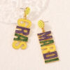 Wholesale Carnival Zinc Alloy  Mardi Gras Earrings