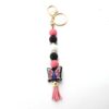 Wholesale Silicone Bead Butterfly Beaded Keychain