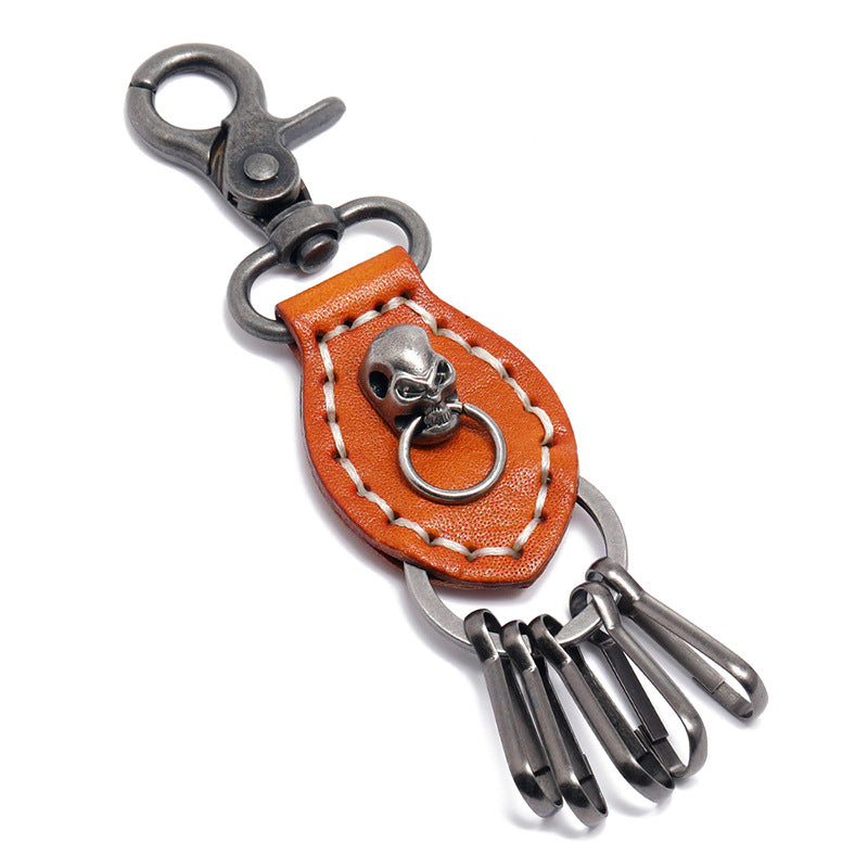 Wholesale Alloy Wings Leather Keychain