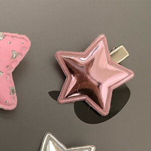 10442A Pink Leather Duckbill Clip