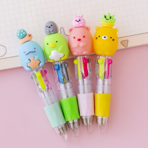 Needle-like 0.7 / Cute four-color pen