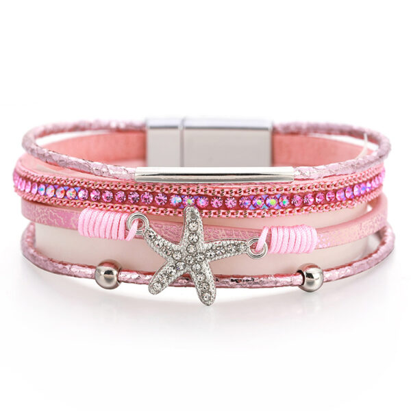 O1CN01R4PCWW2JGxkNWCFX0_1871609395-0-cib Wholesale Multi-layer Diamond Starfish Bracelet