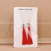 Wholesale Halloween Skull Tassel Multicolor Earrings