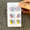 Wholesale Easter Egg Cartoon Cute Wooden Earring Set