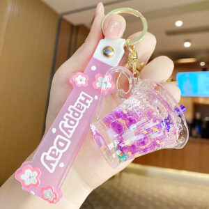 Iceberg milk tea cup-purple