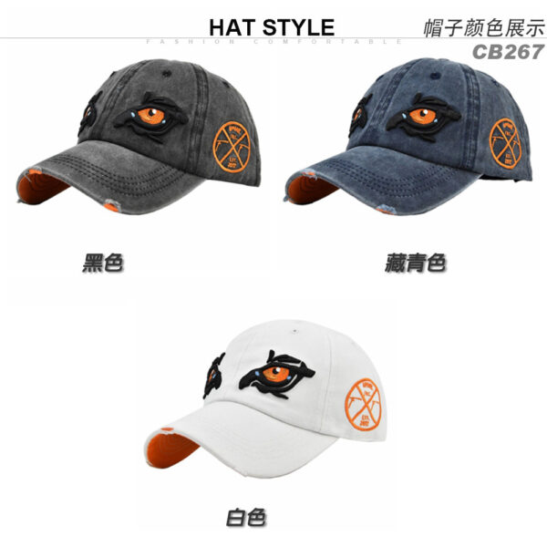 O1CN01R9QtlT1YUtnatwp5R_3361583063-0-cib Wholesale Cotton Eagle Eye Three-dimensional Embroidery Baseball Cap