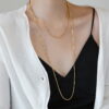 Wholesale 18K gold plated long necklace