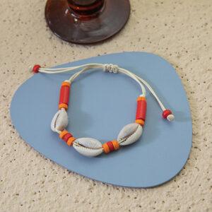 Red Orange Rice white rope